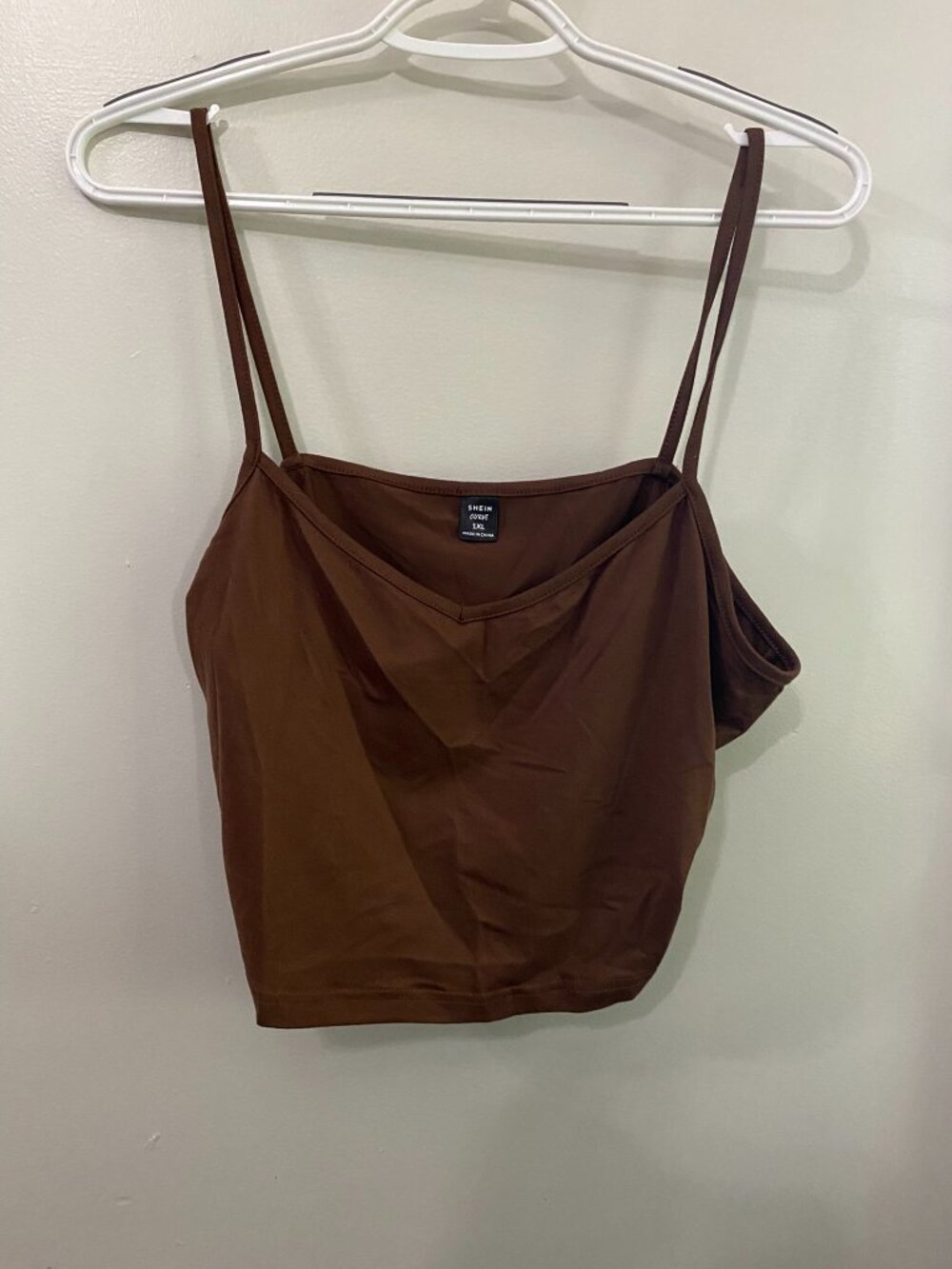 SHEIN Brown Mini Cropped Tank Top 1X